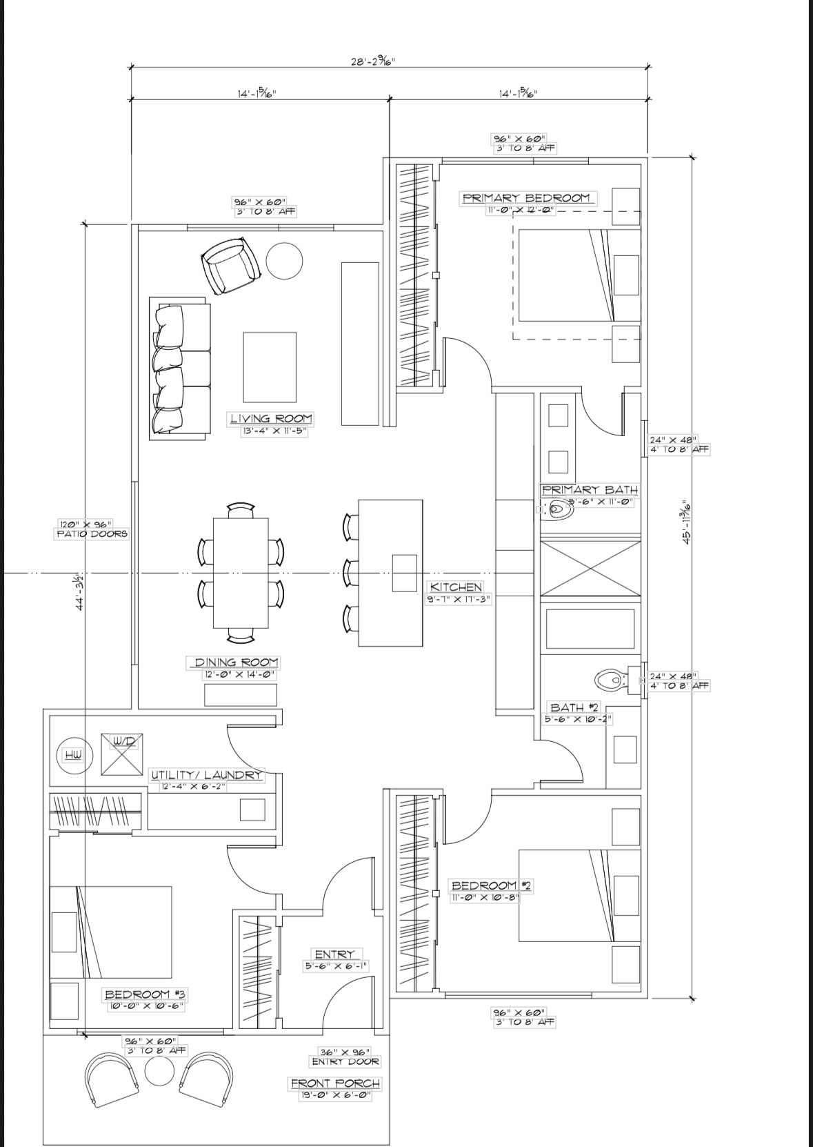 3BR Executive floor plan